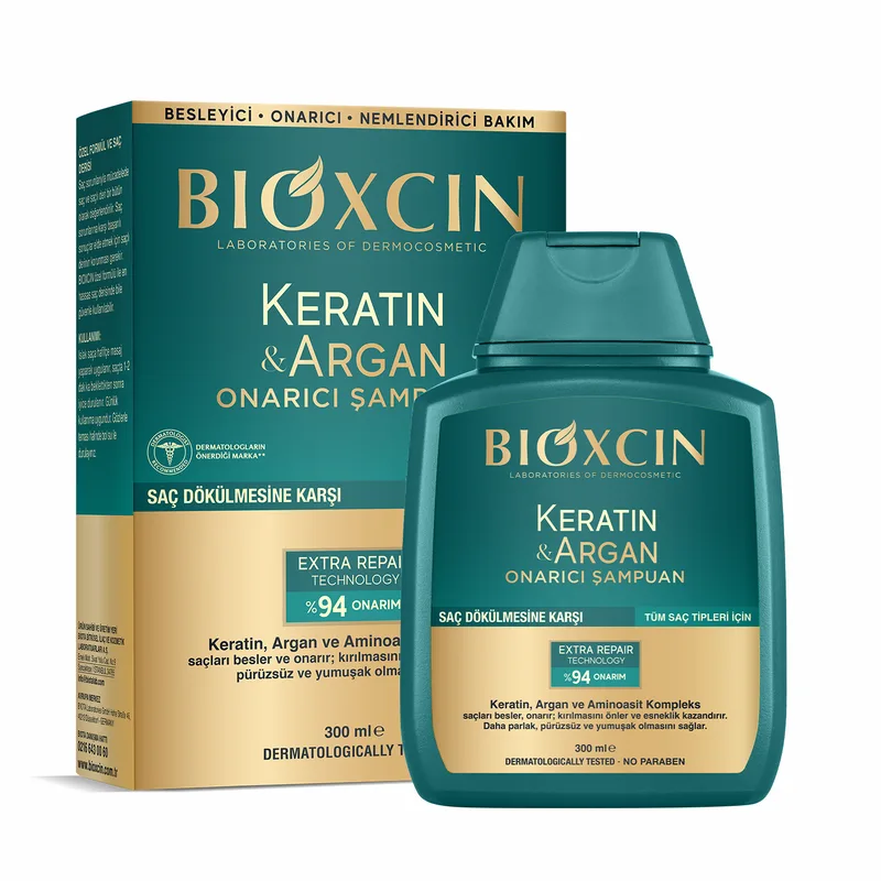 BIOXCIN KERATIN &ARGAN REPAIRING SHAMPOO 300ML