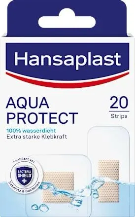 Hansaplast Pflaster Strips Aqua Protect wasserdicht, 20 St