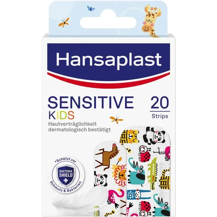 Hansaplast Pflaster Strips Sensitive Kids, 20 St Medizinprodukt