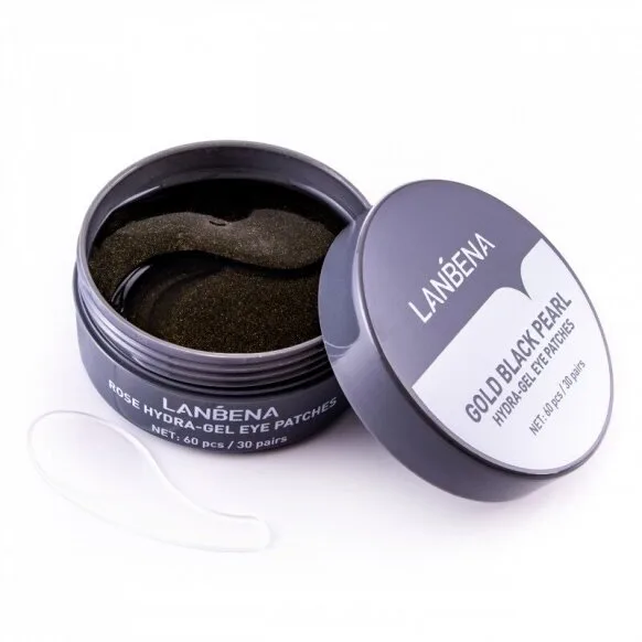 LANBENA gold black pearl hydra-gel eye patches 30pairs