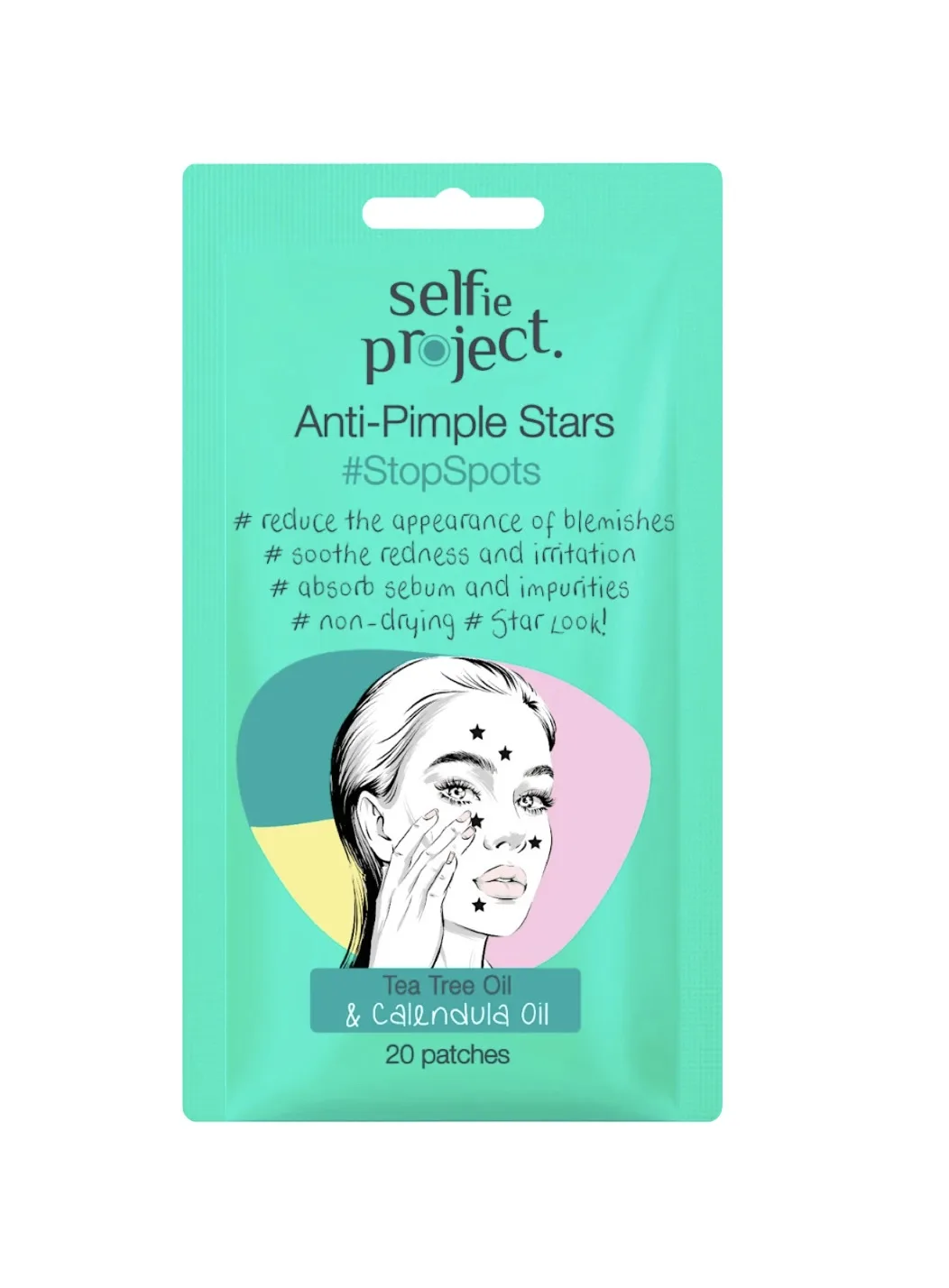 Selfie Project Anti Pickel Patches Pimple Stars, 20 St