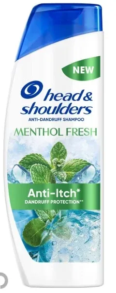 Head & Shoulders Menthol Fresh Anti-Dandruff Shampoo For Itchy Scalp 400ml.