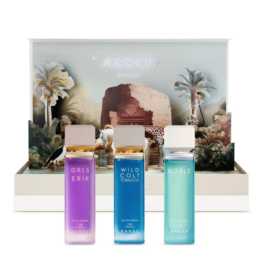 ASSAF Gold Desert Perfume Set - 3 × 100 ml