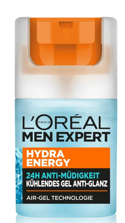 Loreal Paris Men Expert Hydra Energy Facial Gel Cooling & Anti-Shine, 24h Anti-Fatigue 50 ml