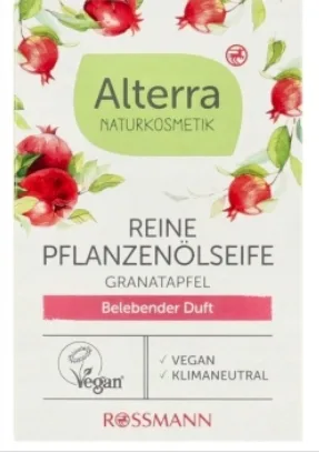 Alterra Mydło W Kostce Z Ekstraktem Owocu Granatu