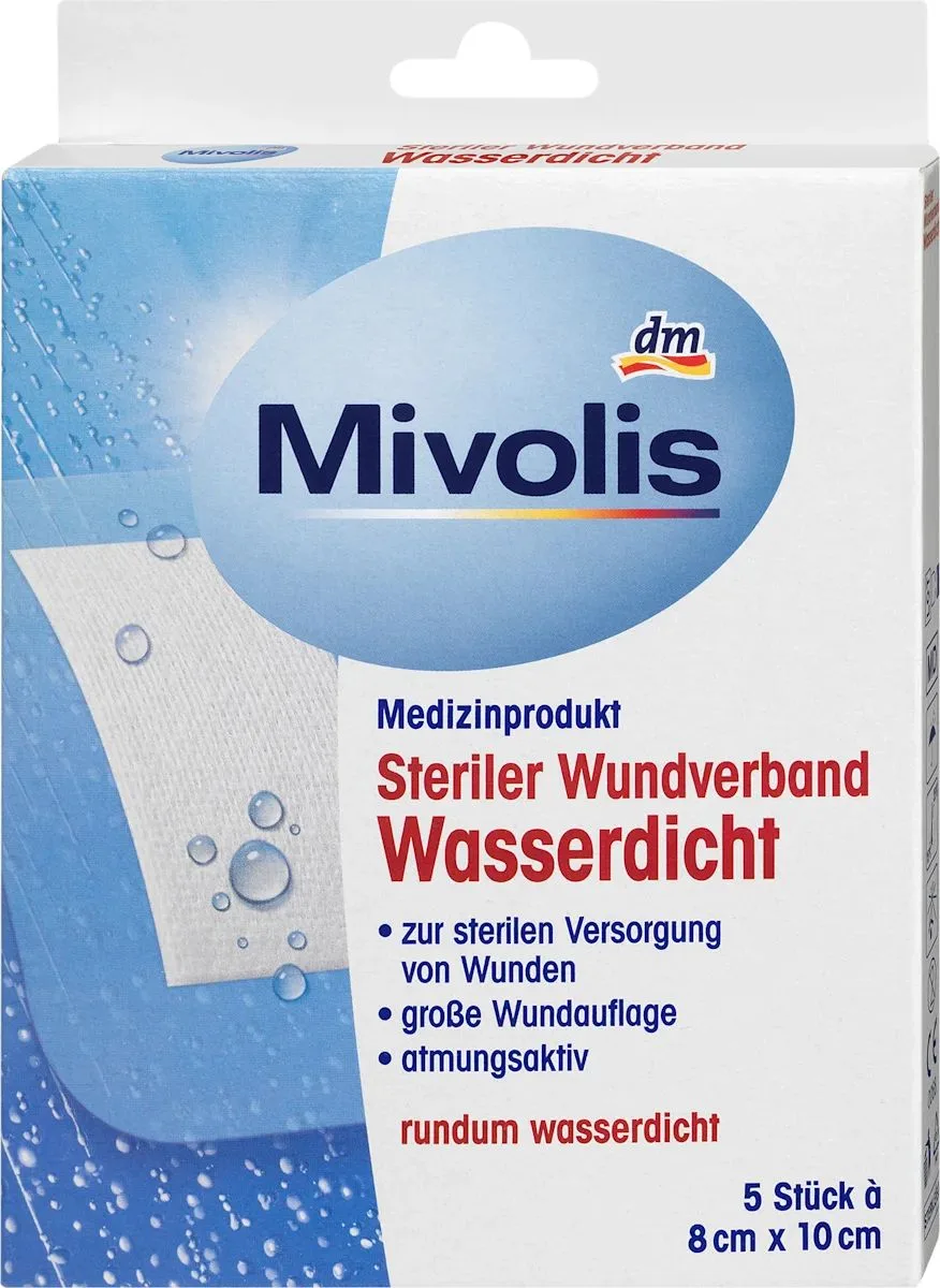 Mivolis Steriler Wundverband Wasserdicht, 5 St