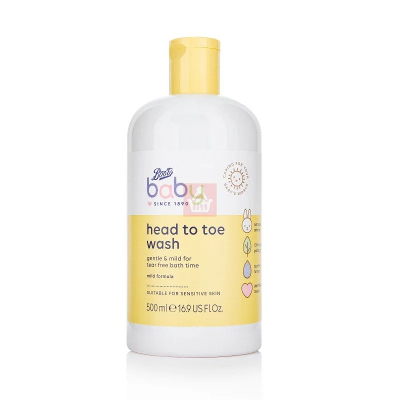 Boots Baby Head to Toe Wash Shampo+ Shower Gel (500ml)