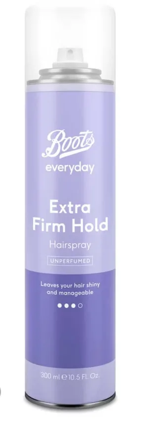 Boots Everyday Extra Firm Hold Unperfumed Hairspray 300 ml