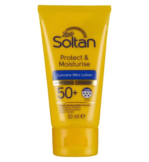 Boots Soltan Protect & Moisturise Mini Suncare Lotion SPF50+ 50ml