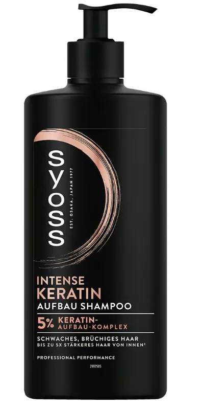 Keratin Shampoo (440 Ml), Hair Shampoo for Weak and Brittle Hair, Fills and Smooths Hair