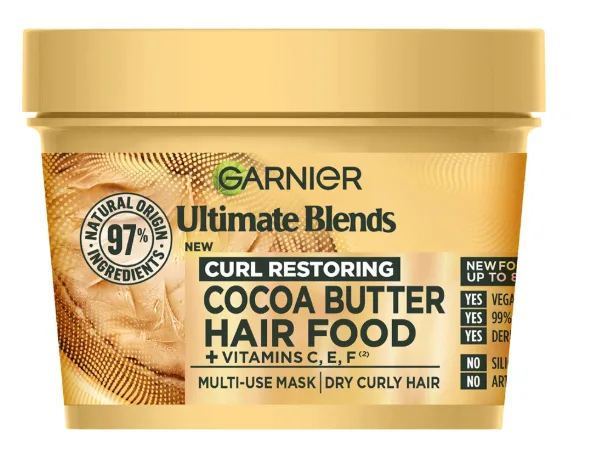Garnier Fructis Cocoa Butter Hair Food 3-in-1 Mask For Dry Hair 400 ml