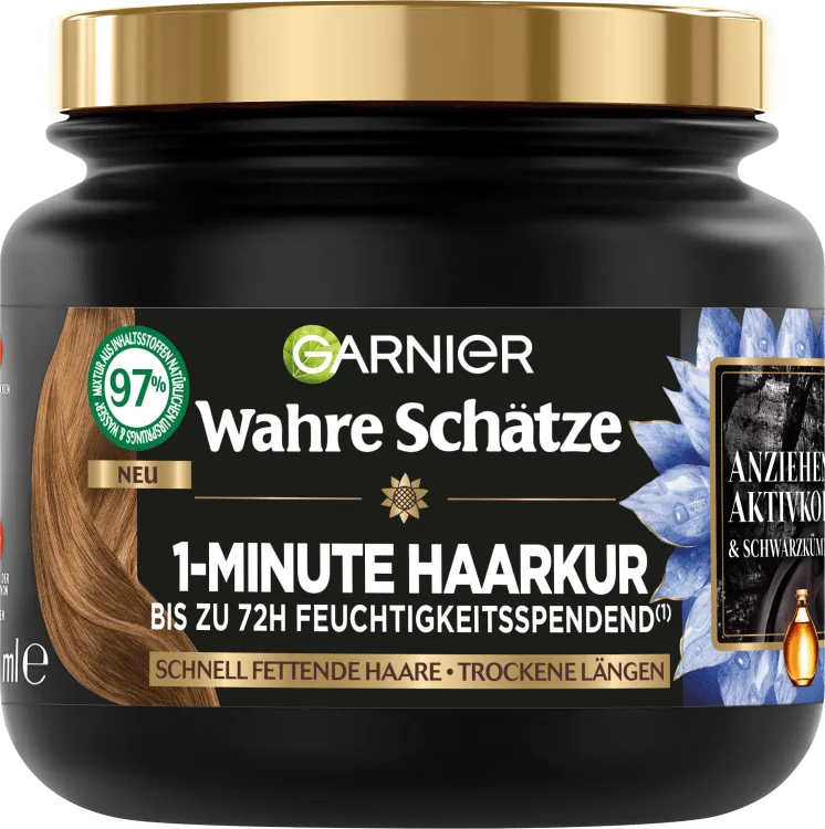 Garnier Hair Treatment 1-Minute Activated Charcoal For Oily Scalp 340 ml