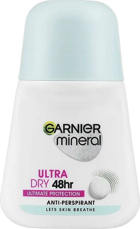 GARNIER mineral Antitranspirant Deo Roll-on Ultra Dry 48h, 50 ml