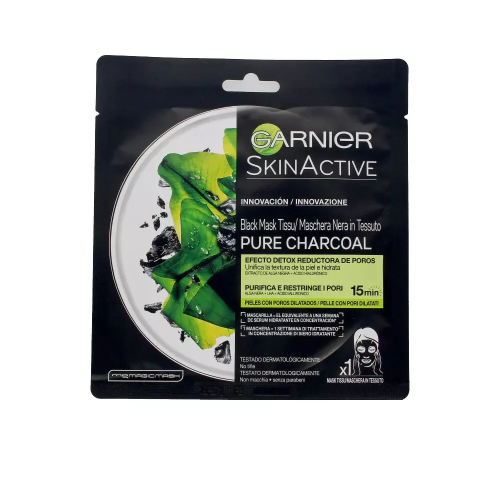 Garnier SKINACTIVE Pure Charcoal Black Detox-Maske mit porenverkleinernder Wirkung