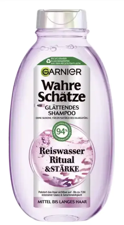 Garnier True Treasures Smoothing Shampoo Rice Water Ritual & Strength 250 ml