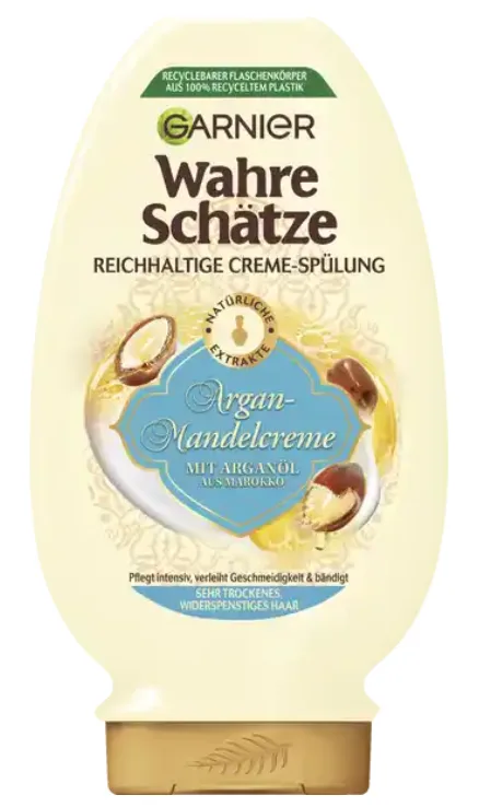 Garnier True Treasures Rich Cream Conditioner Argan Almond Cream 200ml