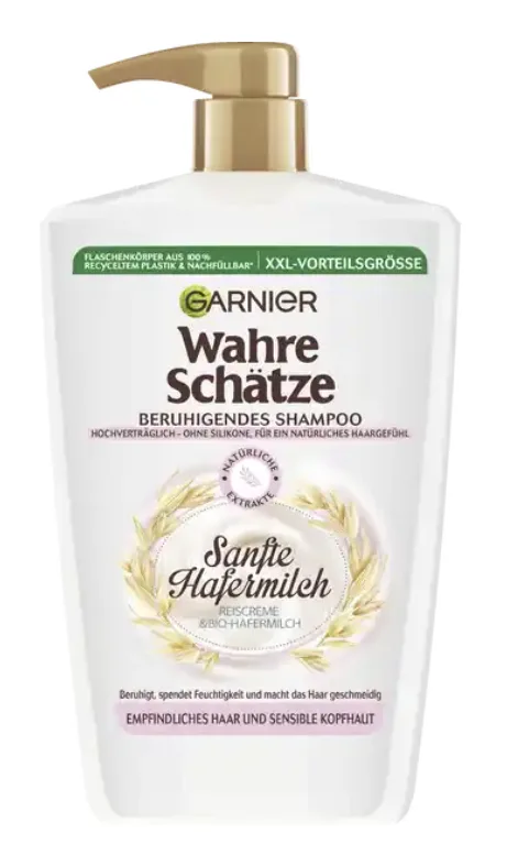 Garnier True Treasures Soothing shampoo gentle oat milk