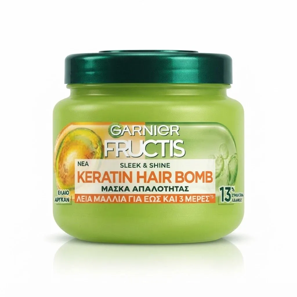 Garnier Fructis Sleek & Shine Keratin Hair Bomb Mask 320ml