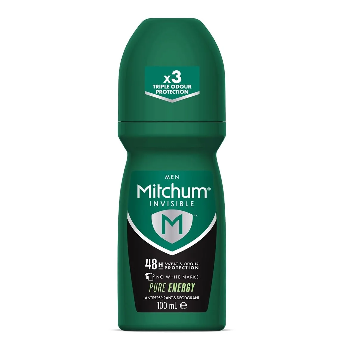 MITCHUM Invisible 48HR Pure Energy Roll on 100ml