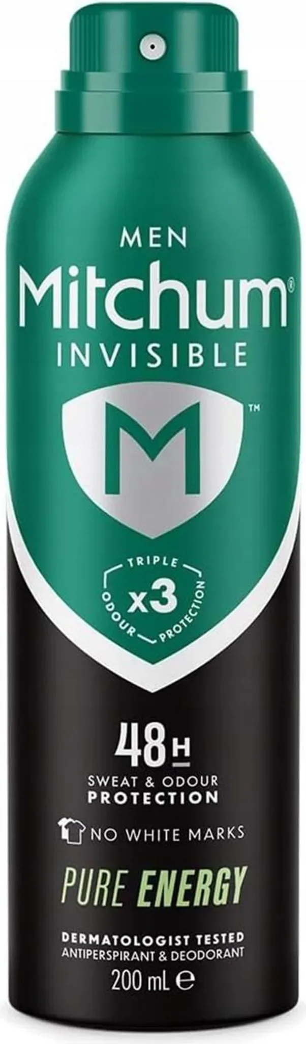 Mitchum Invisible Men Pure Energy Anti- Perspirant 200ml 10261664