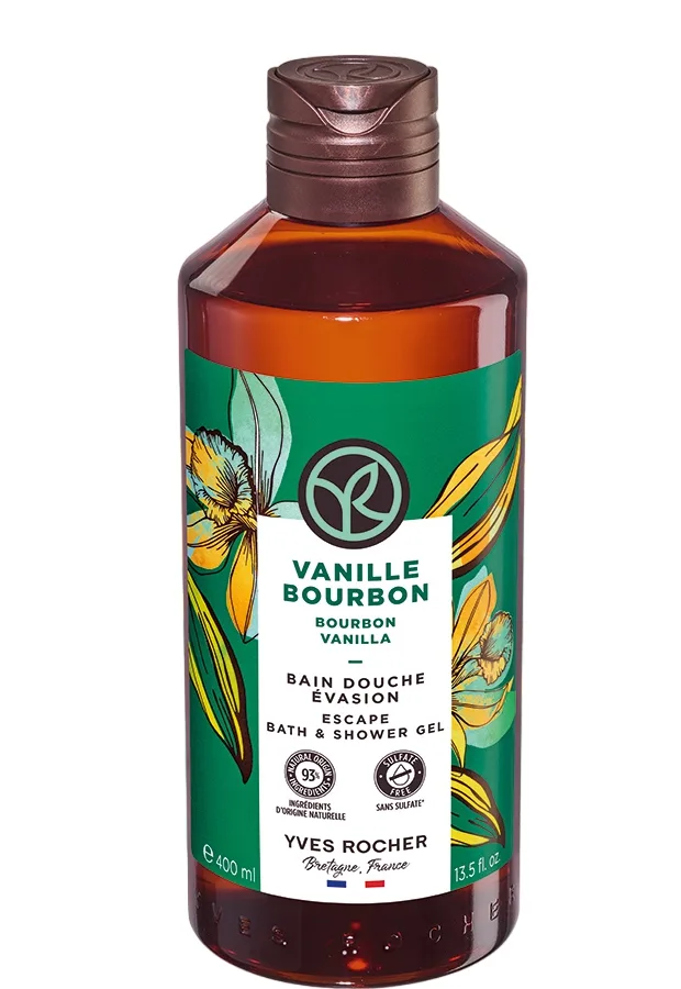 Yves Rocher Vanille Bourbon Exotic Vanilla Moisturizing Shower Gel 400 ml