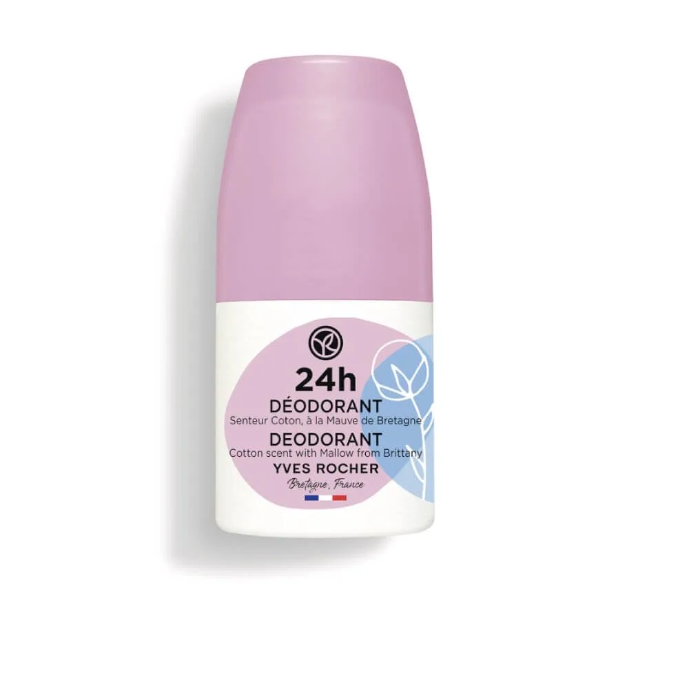 Yves Rocher 24H Deodorant Cotton Scent with Mallow from Brittany 50ml