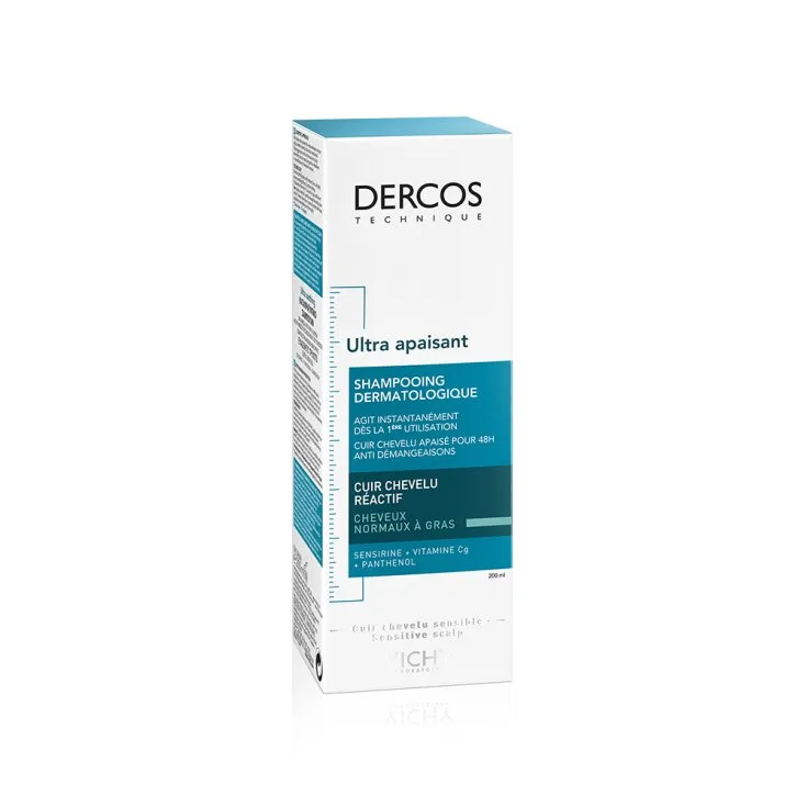 Vichy dercos ultra soothing ultra-soothing shampoo for normal to oily hair and sensitive scalp 200 ml