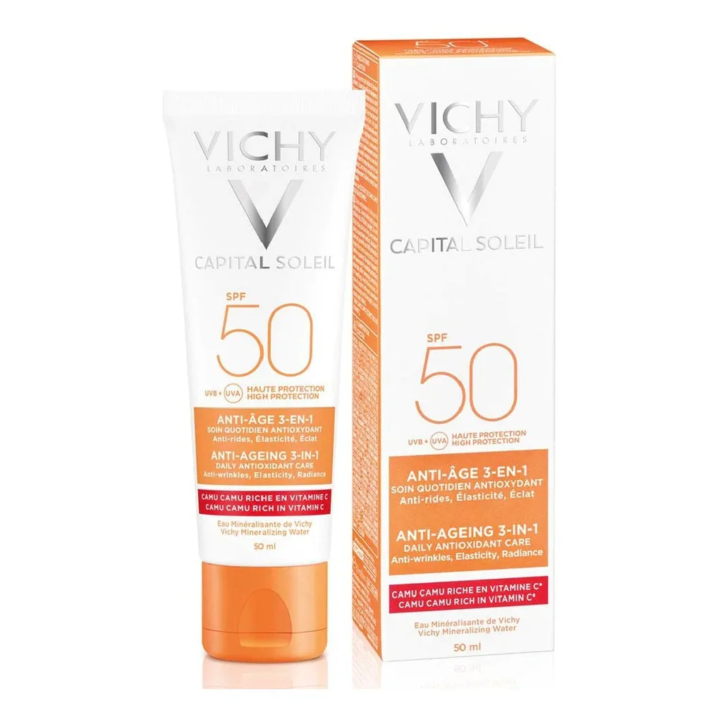 Vichy capital soleil protective cream against skin ageing spf 50 50 ml