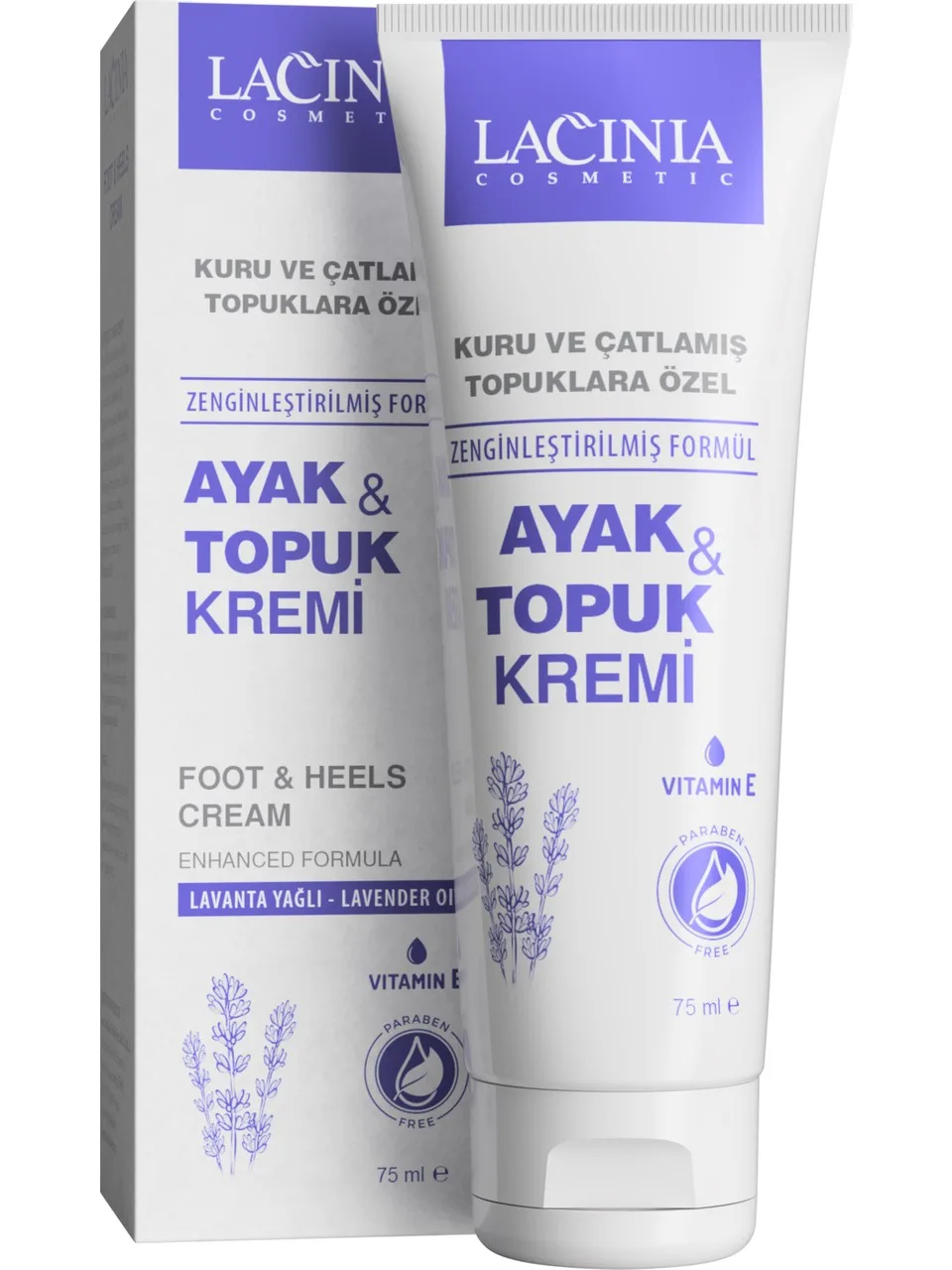 Lacinia Lavender Extract Foot and Heel Cream 75 ml