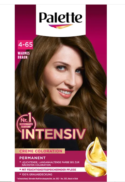 Palette Intensive Color Creme Haarfarbe 4-65 Warmes Braun, 1 St