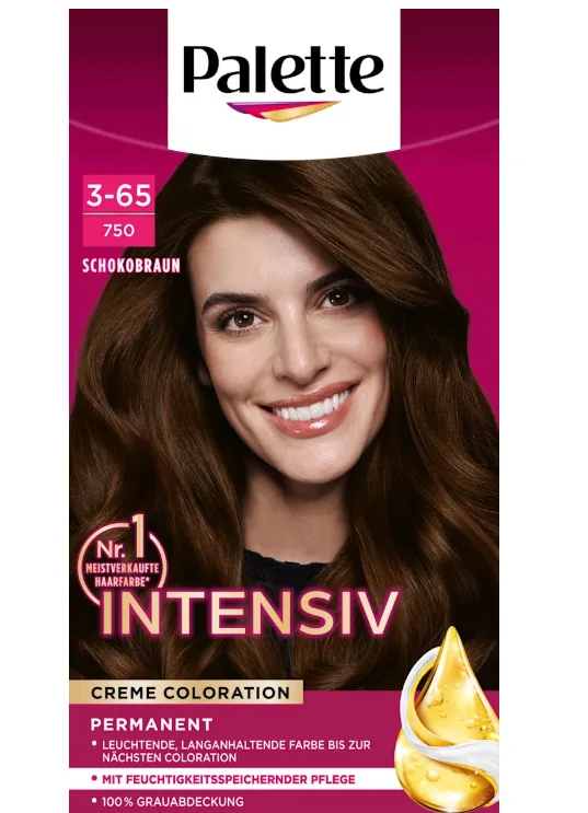 Palette Intensive Color Creme Hair color 3-65/750 chocolate brown