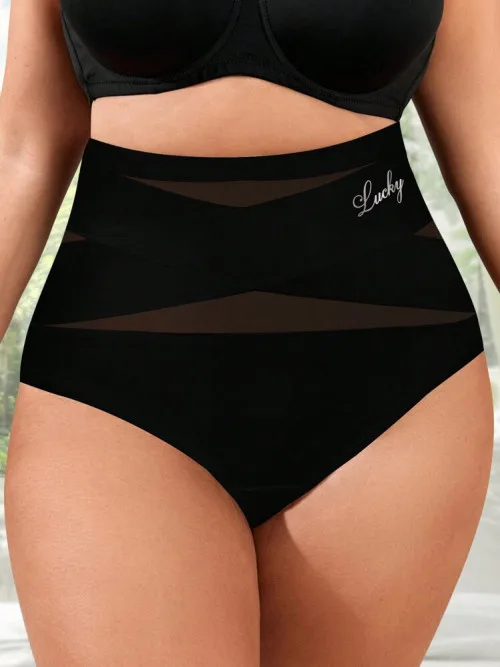 Size: 4XL-Shien Women's Black Underwear