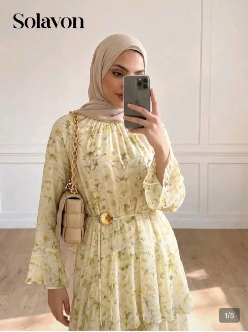Size: XL-Shein Women's Dress In Yello