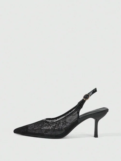 Size: 40-Shein Women's Black Shoes