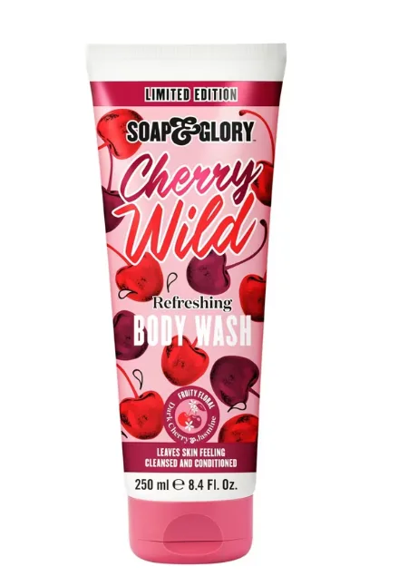 Soap & Glory limited edition cherry wild refreshing body wash (250ml)