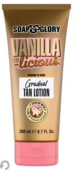 Image of Soap & Glory Vanilla-licious Gradual Tan Lotion Medium/Dark 200ml