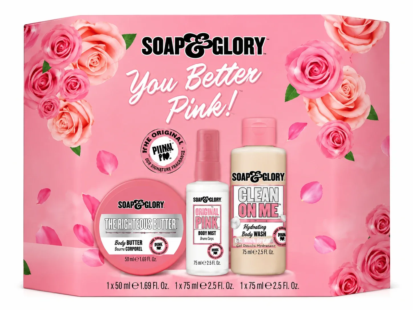 Soap & Glory original pink mini gift set