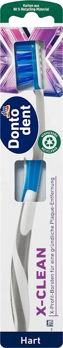 Dontodent Zahnbürste X-clean hart, 1 St