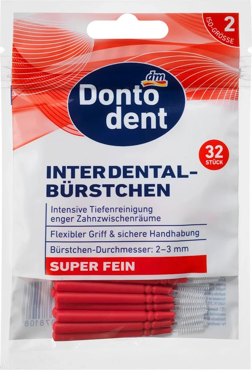 Dontodent Interdentalbürsten rot 0,4 mm ISO 2, 32 St
