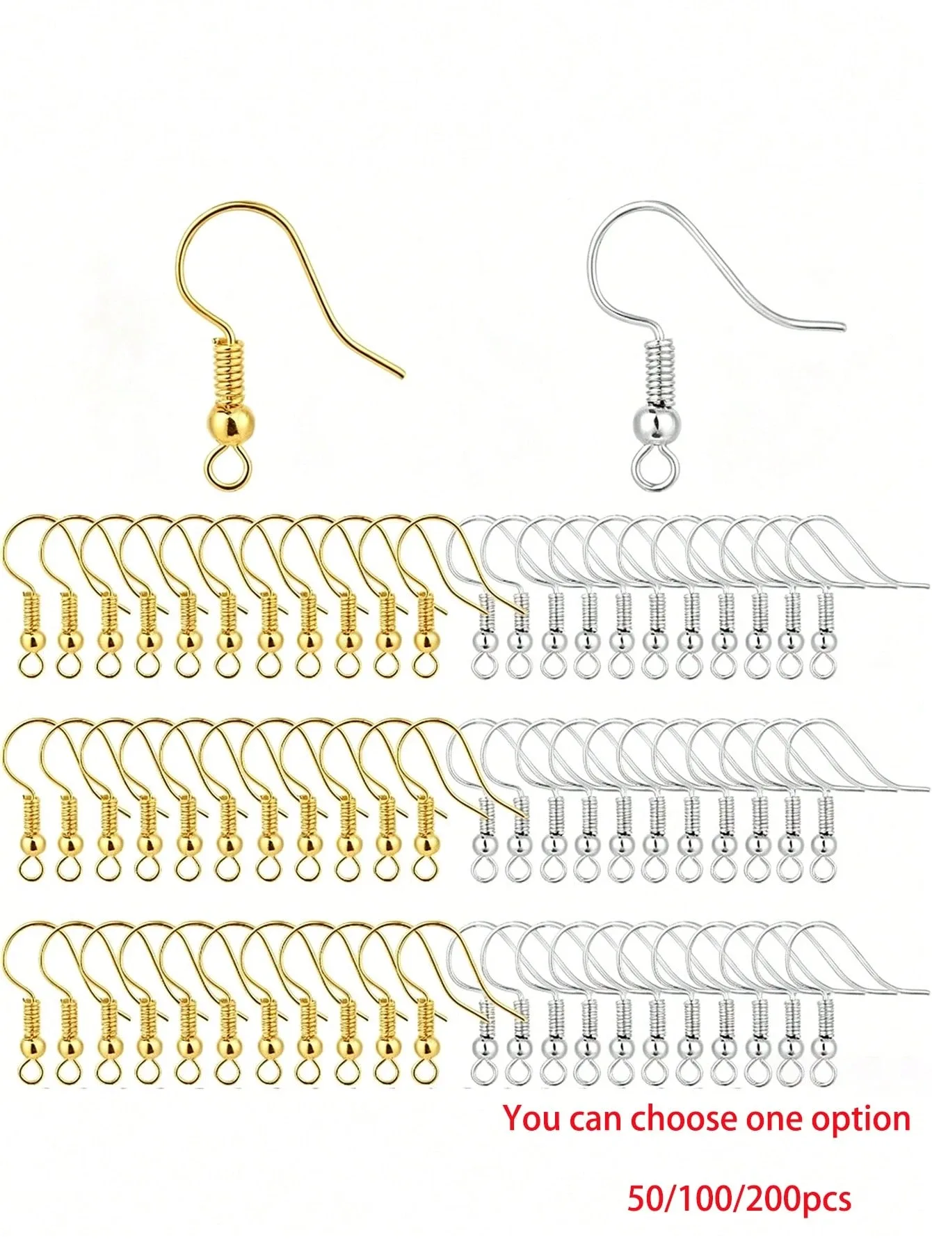 50/100/200 pieces of earring making accessories