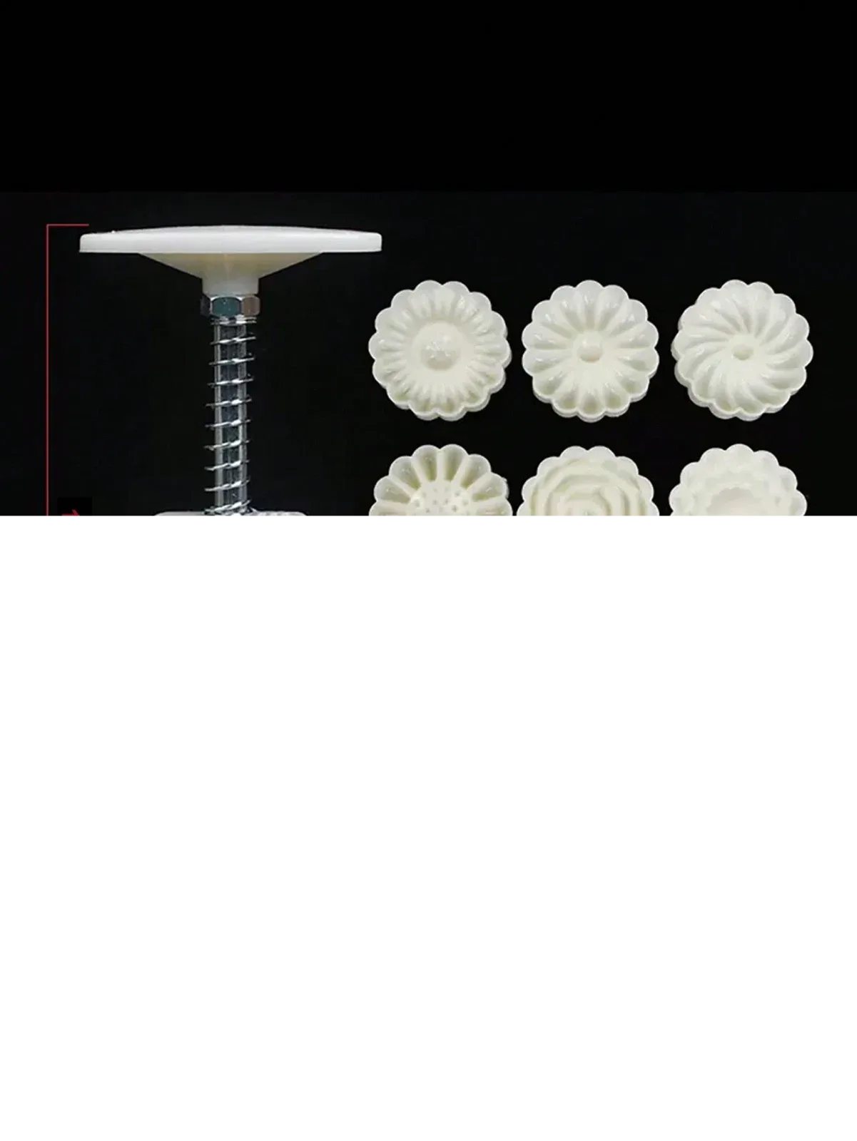6-piece set of cherry and crouton mooncake molds, non-stick hand-press molds for making green bean dips
