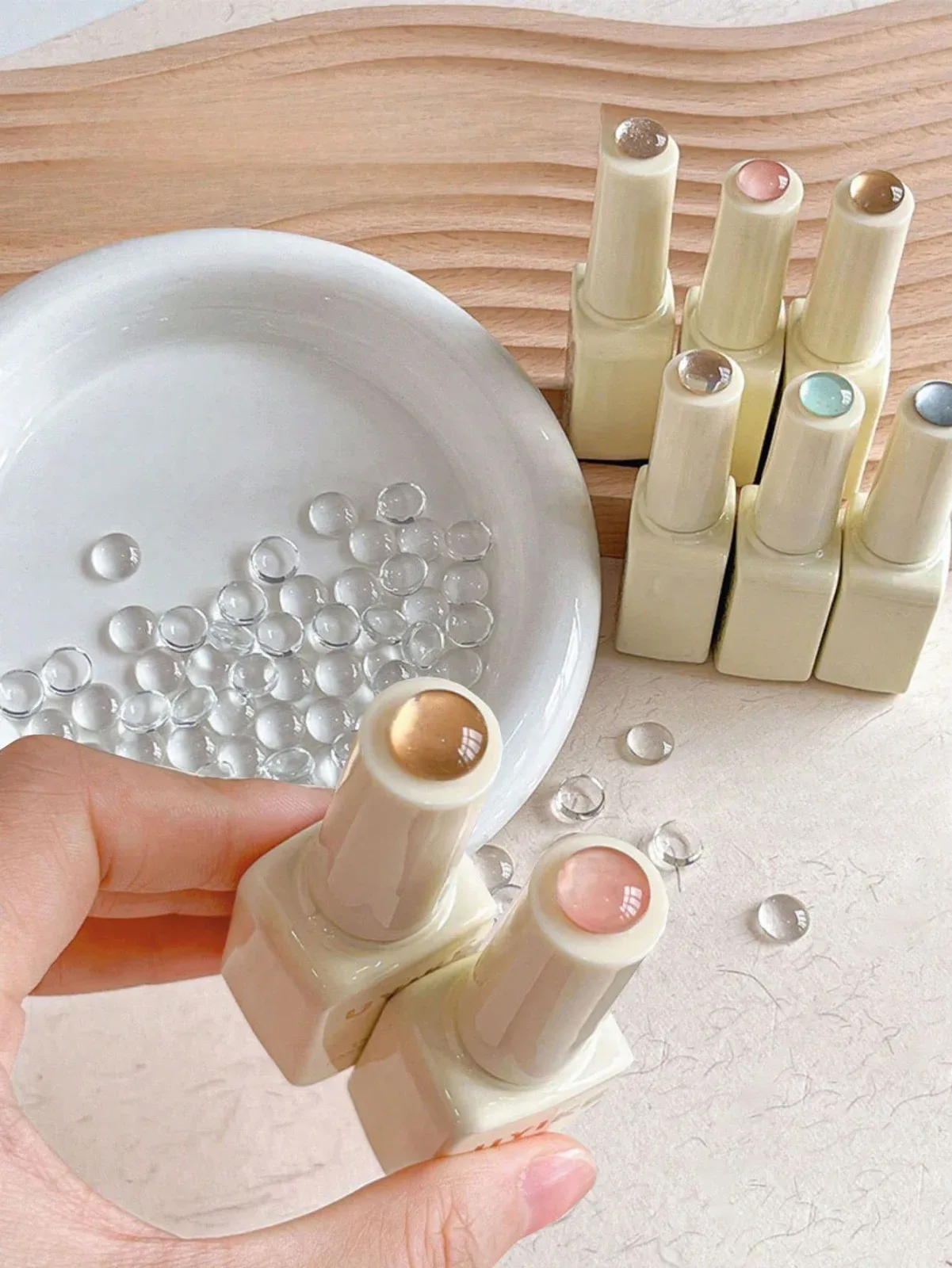 40 pieces of false nail display tips with adhesive nail display board, clear nail art display board for nail training and practice nail patches