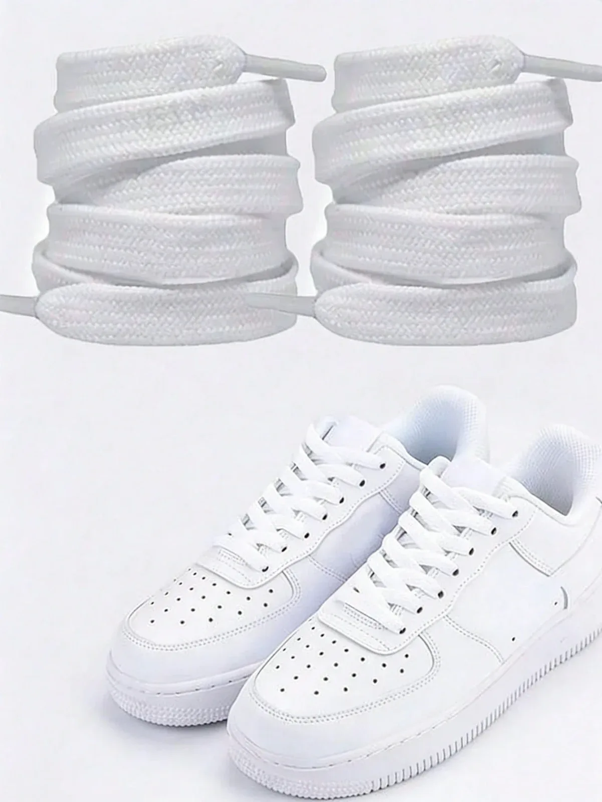 One pair of 100cm flat shoelaces, suitable for various sports shoes, casual shoes,
