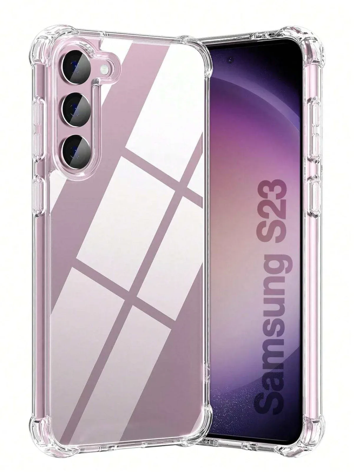 Protect your smartphone with a transparent, shockproof case - perfectly suited for S21 FE 5G phones, with a thick air cushion for protection,