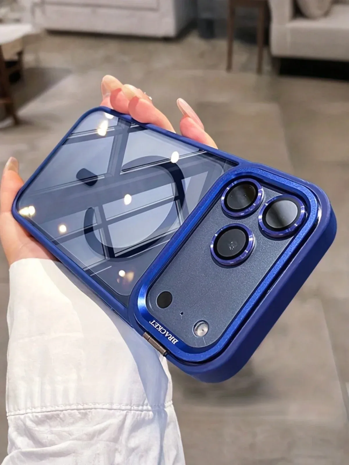 Luxury magnetic metal phone case compatible with iPhone 17 Pro Max,