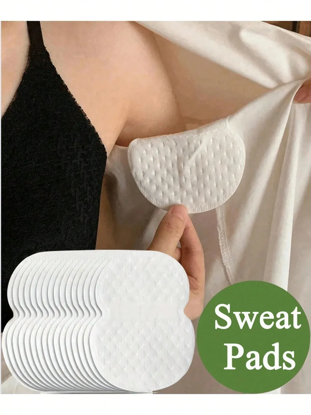 Disposable underarm sweat pads, highly breathable, invisible, odorless, suitable for men and women, summer (50 pieces)