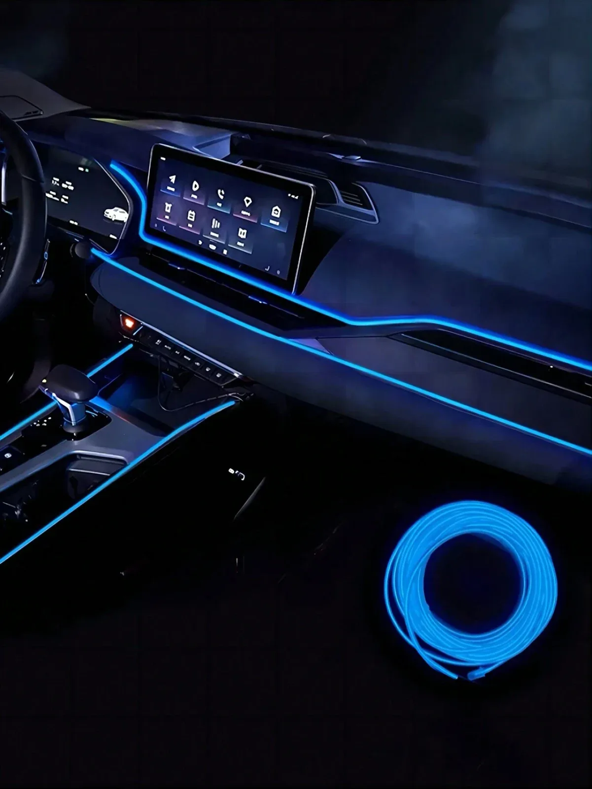 3-meter LED car surround light strip with clip-on design