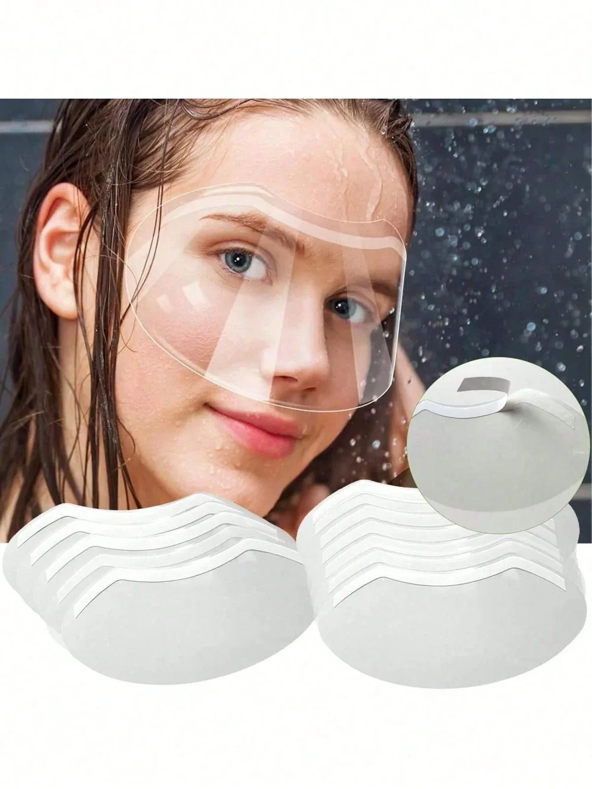 20 disposable face shields, multi-purpose protective gear suitable for microblading, permanent makeup, sprays, eyelash extensions, and beauty salon