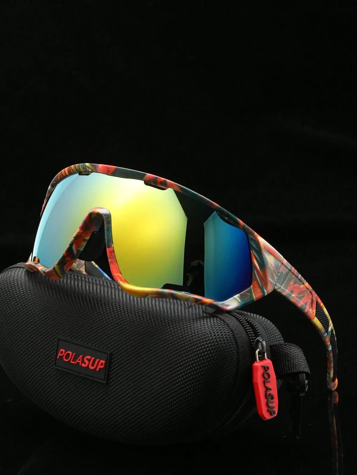 POLASUP Sports Sunglasses for Travel and Outdoors, Oversized Frame,