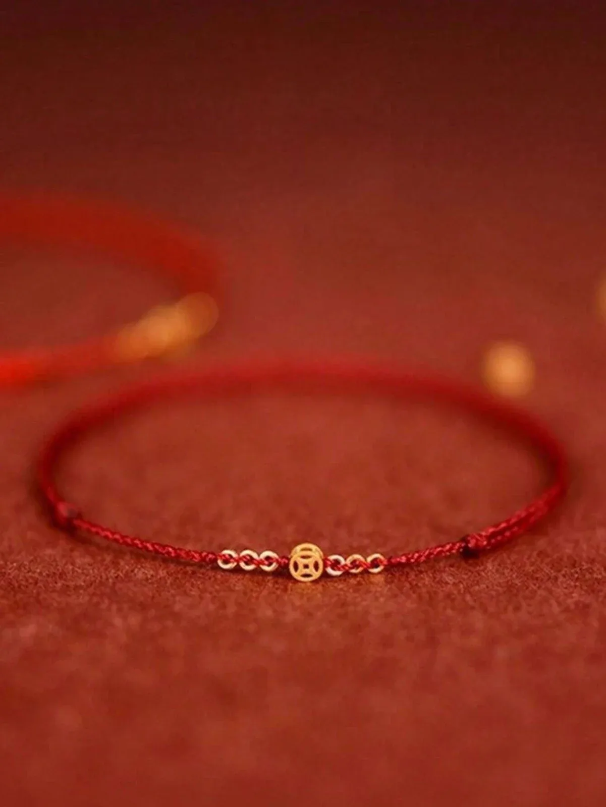 Lucky red symbol bracelet for women and men
